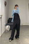 BASERANGE Pullover KNMAP-CO-AU23 Blue Mix